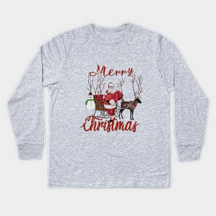 Merry Christmas Kids Long Sleeve T-Shirt